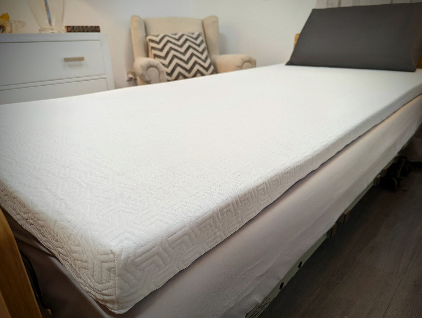 SlumberWell Premium 7.6cm Single Mattress Topper with Cover